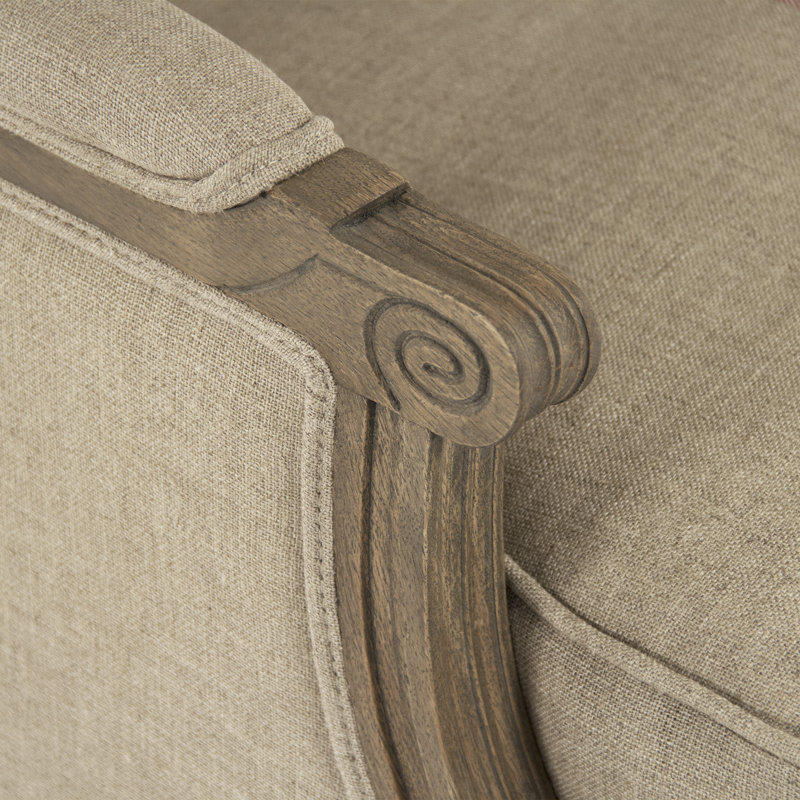 Louis Armchair, Red Stripe