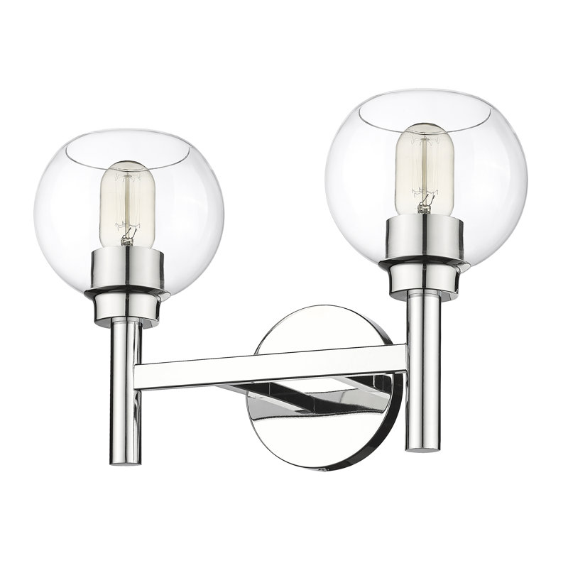 Éclairage pour meuble-lavabo à intensité variable à 2 lumières Jakeryan, Chrome
