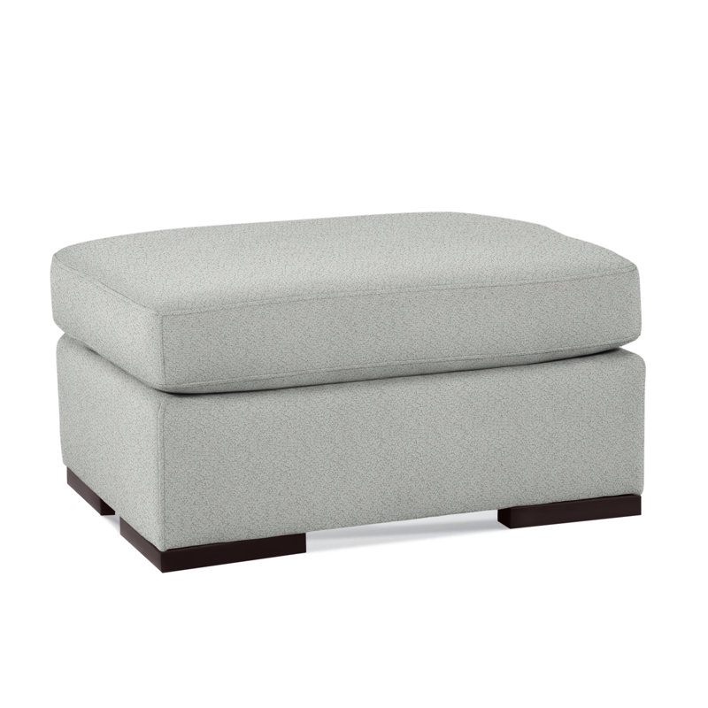 Memphis Ottoman, Brown Geometric, 0456-33, Java