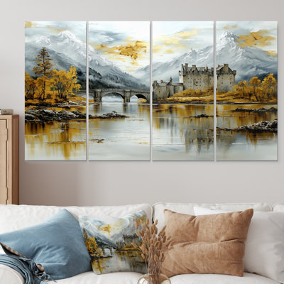 Château d'Eilean Donan en Écosse I - ensemble de reproductions d'art mural Écosse
