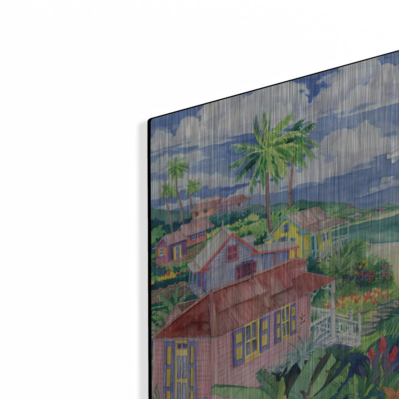 «Bay Caribe» par Paul Brent, H 12 po x l 16 po