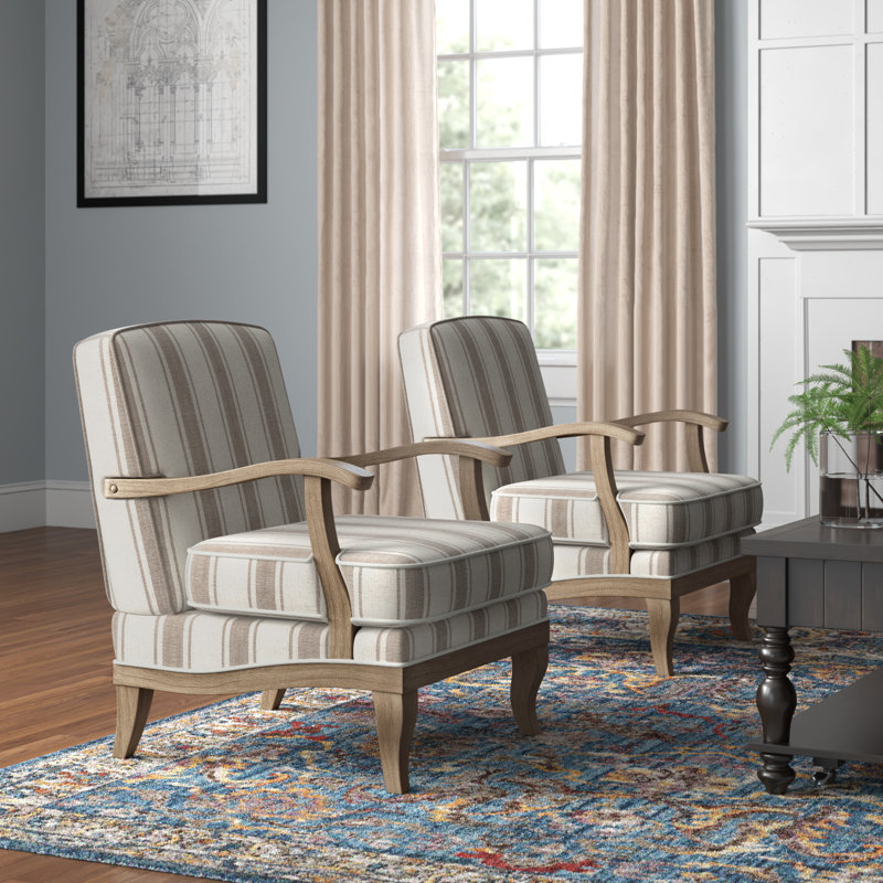 Fauteuil de ferme l 28 po Amilio, Polyester brun clair