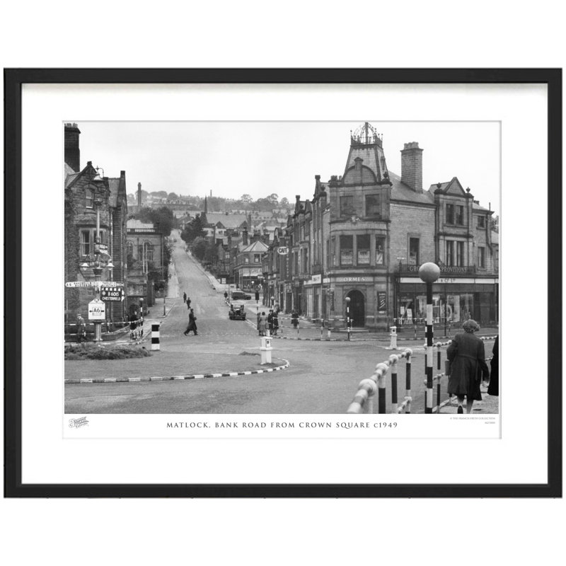 Matlock, Bank Road From Crown Square C1949 - Single Picture Frame Print, 60cm H x 80cm W x 2.3cm D