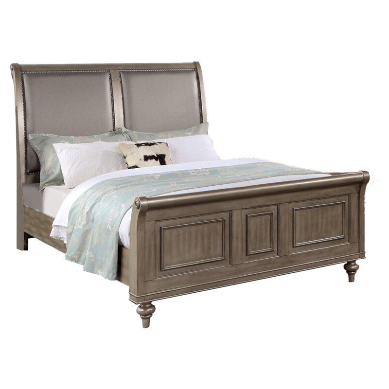 Lit plateforme tapissier Cardello, Grand