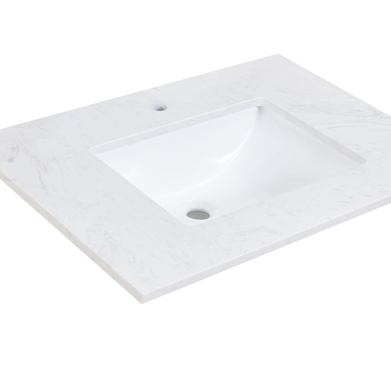 Plateau de meuble-lavabo simple 31 po Salerno