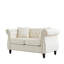 Canapé Chesterfield 58,8 po en velours beige pour le salon