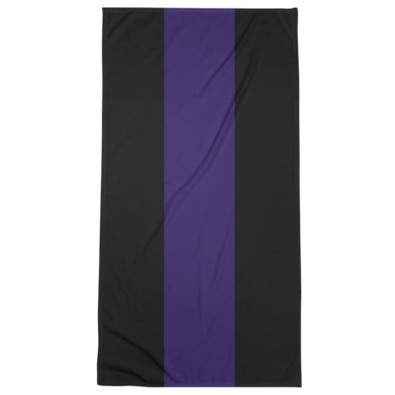 Beach Towel, Green/Navy Blue/Black
