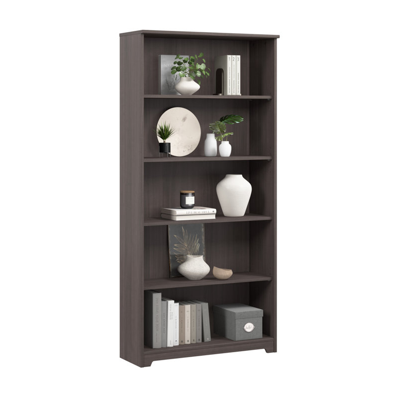 Tall 5 Shelf Bookcase in Heather Gray, Heather Gray