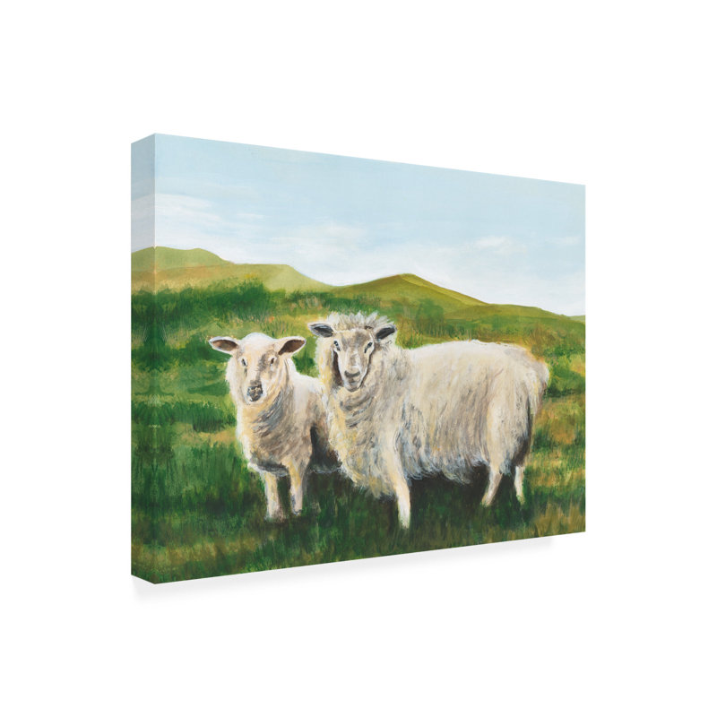 Art mural sur toile tendue - Michael Willett «Solitaire mouton II» pour décoration de salon, de chambre à coucher ou de bureau - 24 x 32