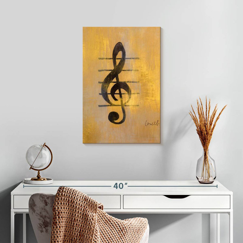 Abarca Treble Clef, 24" H x 16" W
