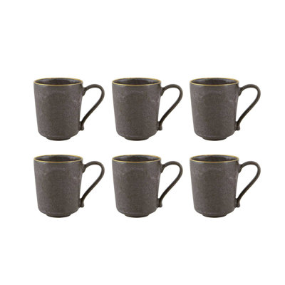 Gold Stone Bronze Stoneware Coffee Mug
