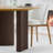 46" Two-Tone Round Oak Wood Dining Table with 3 Legs Modern Kitchen Table with Solid Wood Base for Seats 4-117547368-117547366-117547365