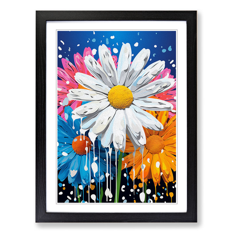 Single Picture Frame Print on Wood, Black Framed, 34cm H x 25cm W