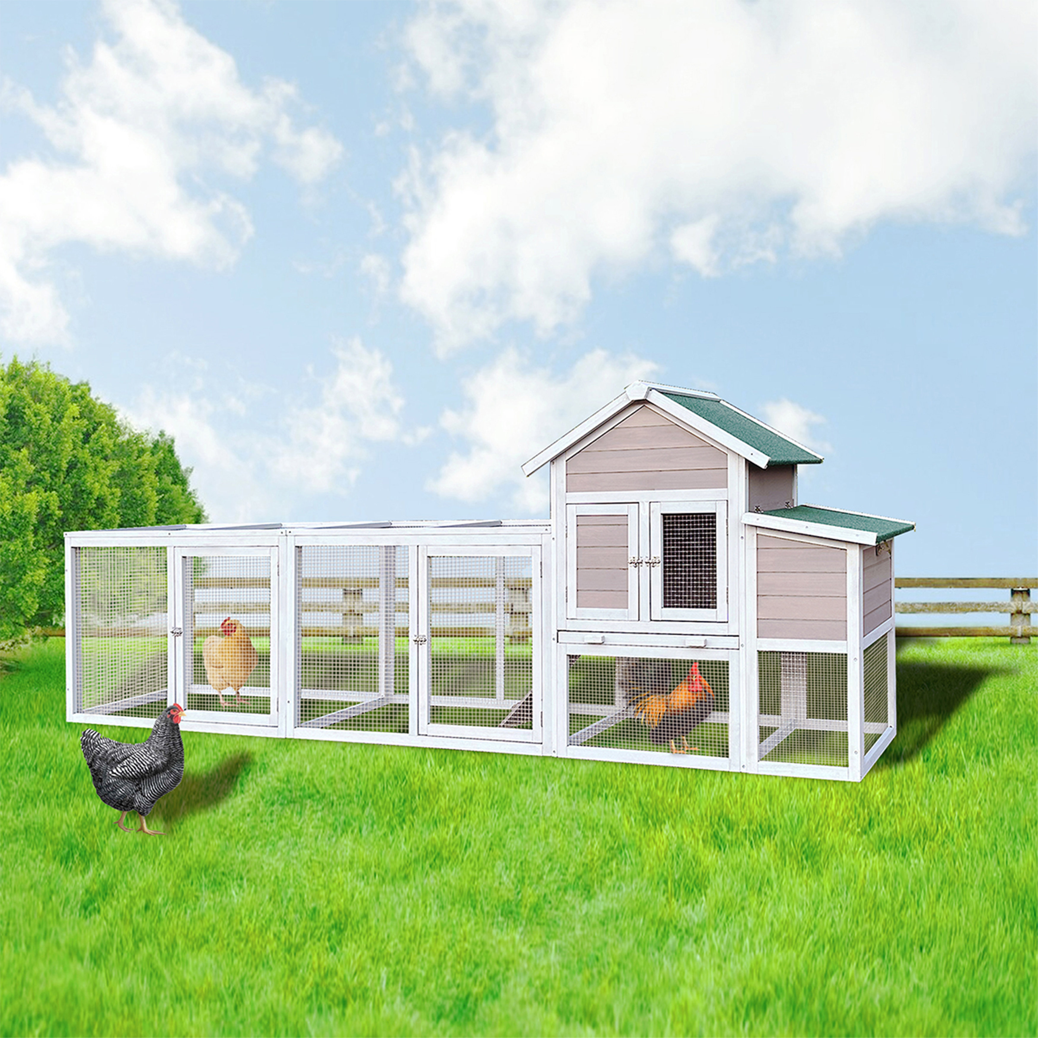 Tucker Murphy Pet™ 24.4 Square Feet Extra Large Chicken Coop With