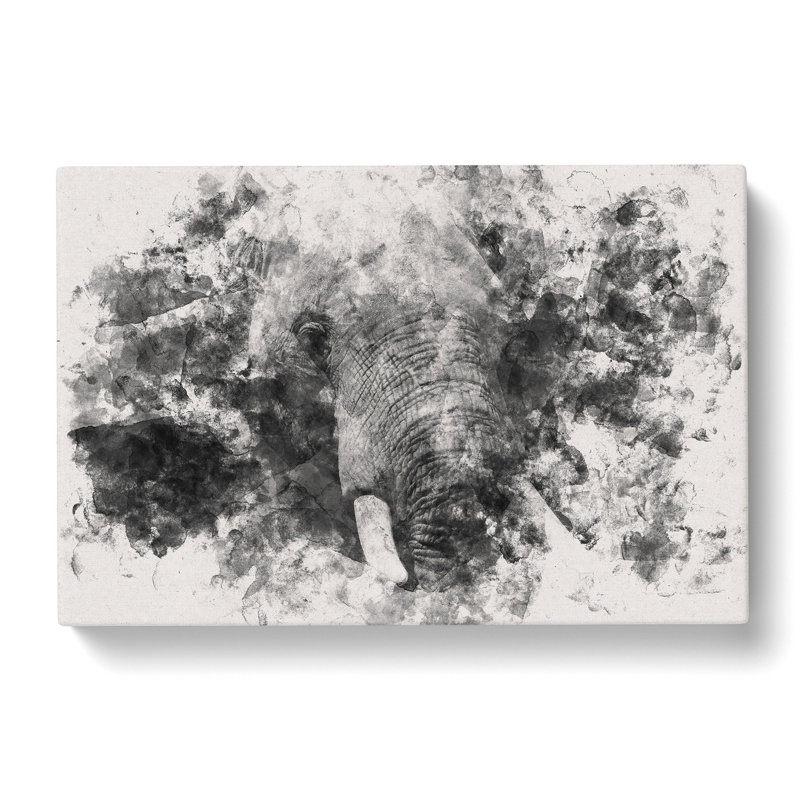 African Elephant - Wrapped Canvas Print, 40cm H x 60cm W x 4cm D