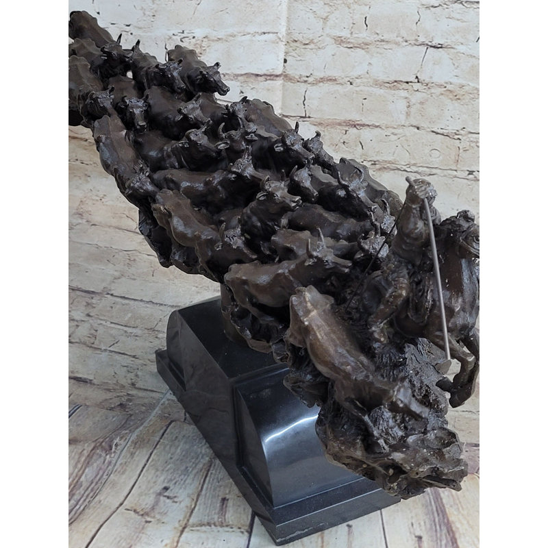 Carlissia Cattleman Sculpture, C.M. Art Russell