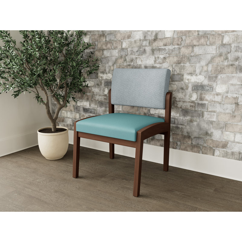 Chaise sans accoudoirs Lenox, Noyer Riftwood, Limon Archetype