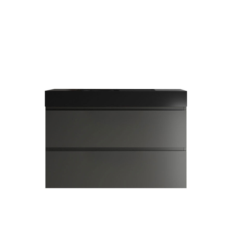 35.8'' Single Bathroom Vanity with Plastic Top