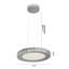 Lustre à DEL Miyashiro avec détails en cristal transparent-28783550