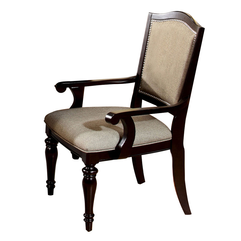 Fauteuil en similicuir brun foncé Anlin