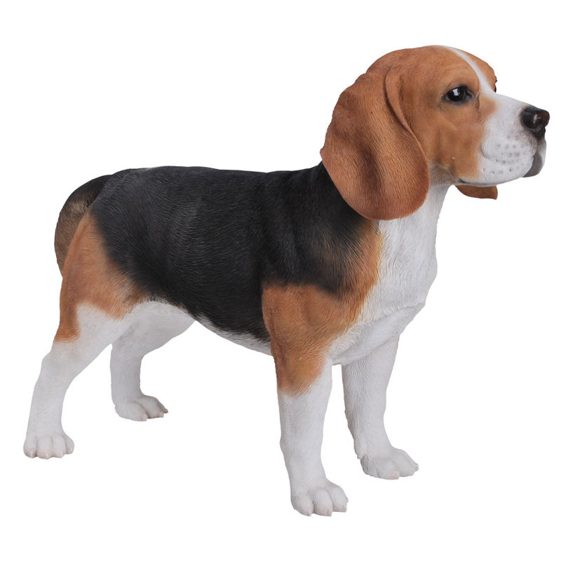 Figurine debout de chien beagle