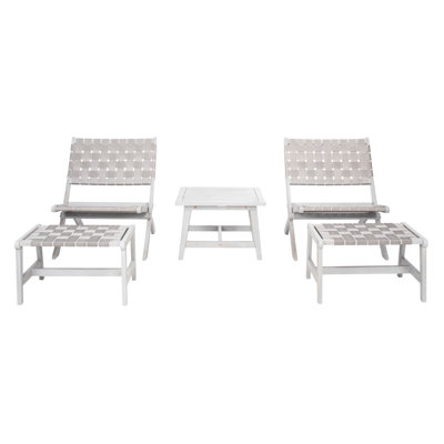 2-Person Acacia Patio Seating Group