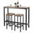 Rectangular with Iron Base Dining Table-1214731920