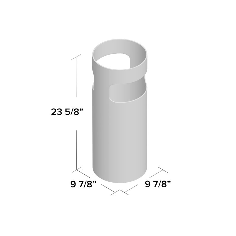 Plastic Freestanding Umbrella Stand, Opaque Black