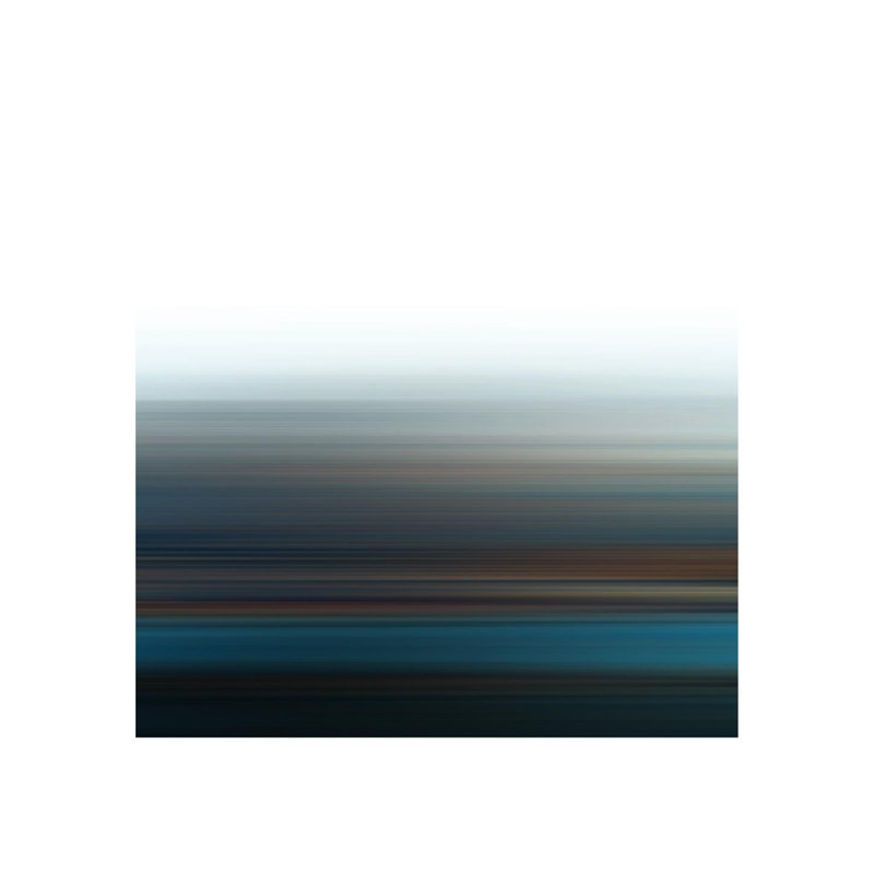 Blue Motion III Print by Sofia Fox, Brush Gel, 47" H x 47" W
