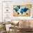 Aliaz Textured Blue World Map-107682456