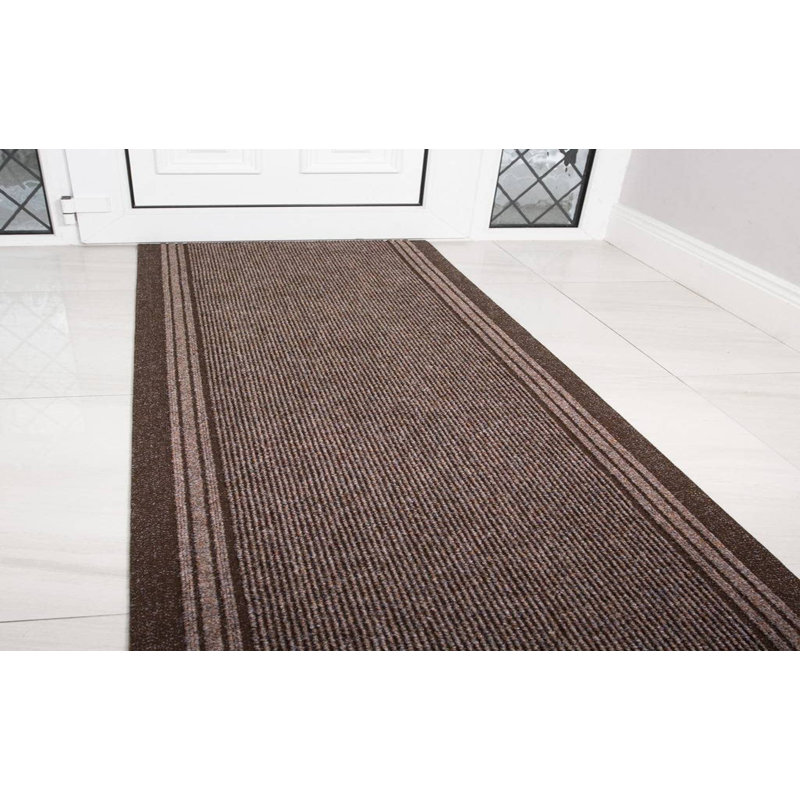 Pacjo Non-Slip Striped Doormat, Rectangle 67 x 91.44cm, Brown