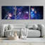 «Sublime Galaxy» par Epic Portfolio, art mural en verre acrylique, ensemble de 3 pièces-101628325