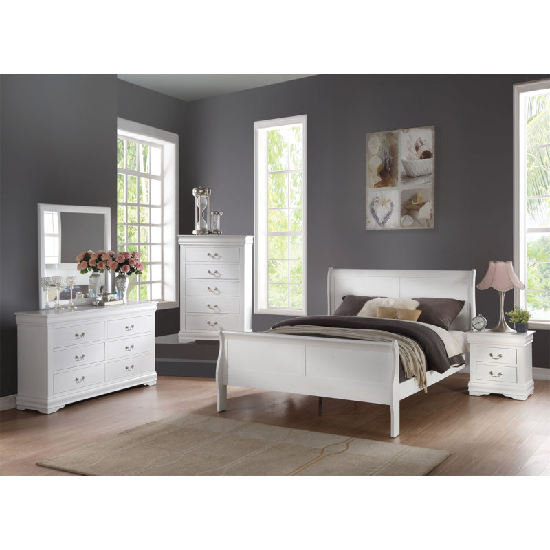 Miroir Louis Philippe, Blanc