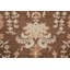 Tapis floral brun en laine Oushak Chobi noué à la main 6 x 9