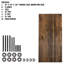 24 po X 48 po X 30 po Bureau en bois avec pieds en acier industriel-59020257