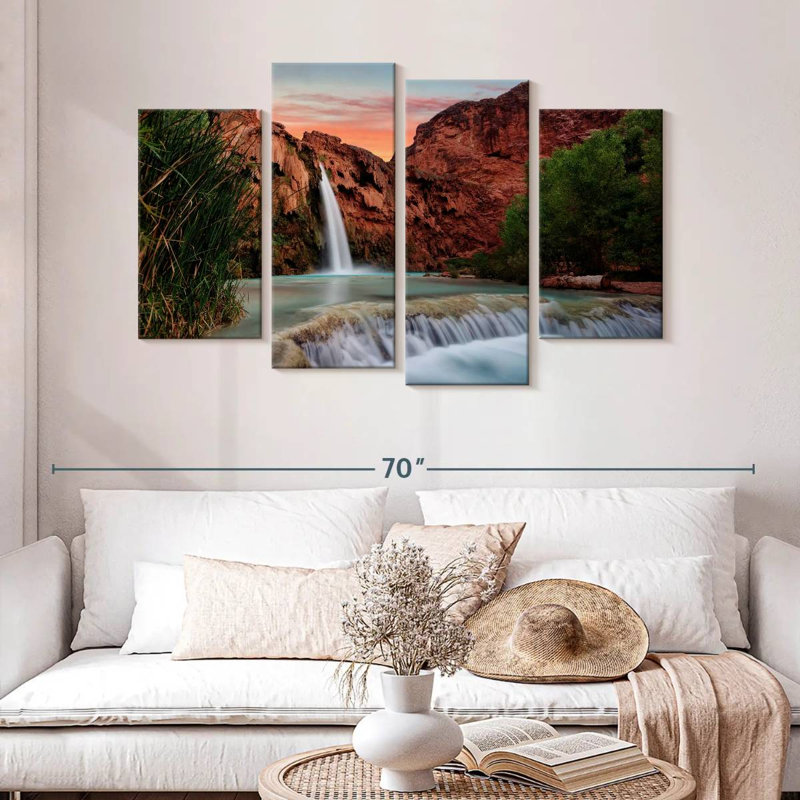 Alvord Havasu Waterfall, 32" H x 52" W