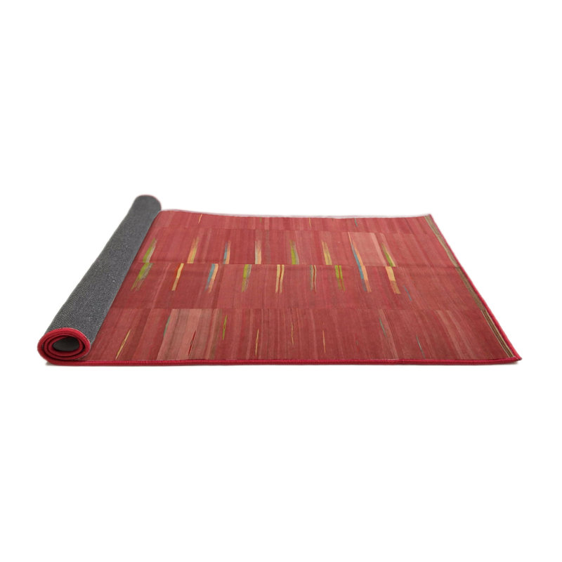 Tapis à aire brune contemporaine, Carré 7 pi