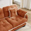 Canapé en U avec 4 coussins, repose-pieds mobile, canapé à assise profonde facile à assembler pour le bureau du salon, appartement-178703460-178703457