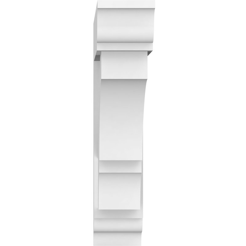 Support standard en PVC de qualité architecturale avec extrémités traditionnelles Balboa, H 14 po x l 3 po x P 14 po