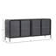 Jarin 79" Wide Sideboard, Black