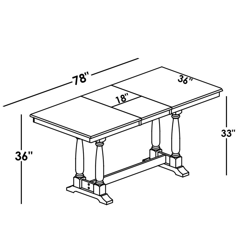 Bassett Extendable Solid Wood Dining Table