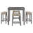 Alonni 4 - Person Four Leg Base Dining Set