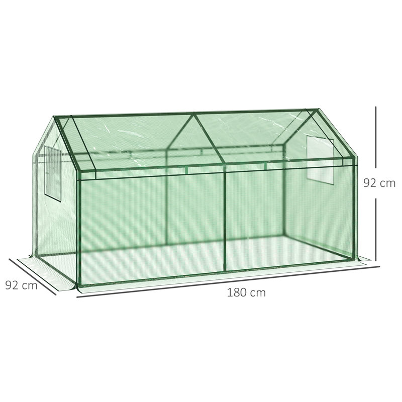 Aashirya 6 Ft W x 3 Ft D Lean-to Greenhouse