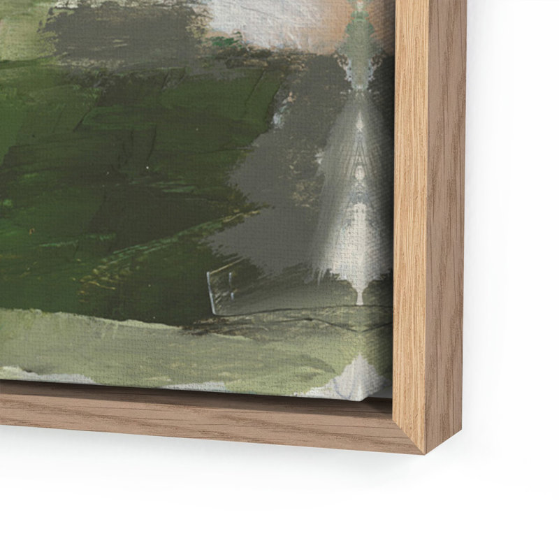 Quiet Splendor Painting by Melanie Biehle, 25" H x 32" W, White Oak Canvas Floater Framed