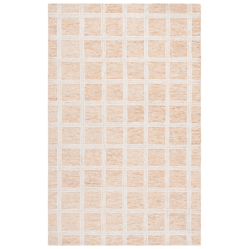 Tapis Turah 103 orange / ivoire, Rectangle de 5 pi x 8 pi