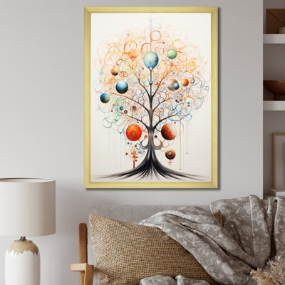 «Minimal Atomic Tree Abstract Botanical - Landscape Trees», reproduction d'art sur toile
