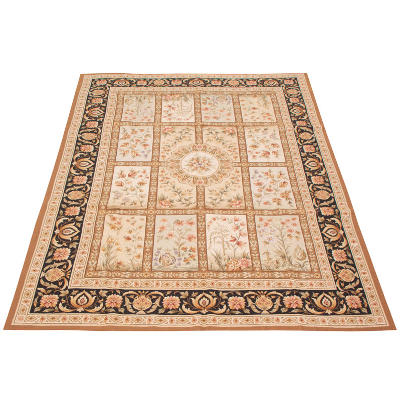 Tapis unique en laine noué à la main 8 pi 3 po x 11 pi 7 po nouvel âge Batam