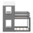 Charming Wooden Twin - Over - Twin Bunk Bed With Roof Design-1100842786