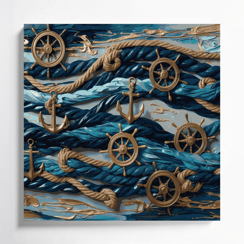 Art mural sur toile gris, H 32 po x l 32 po