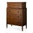 Retro Nut-Brown Solid Wood Accent Cabinet